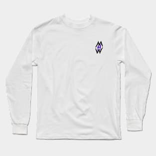 Black and Purple Hidden Wisdom Logo Long Sleeve T-Shirt